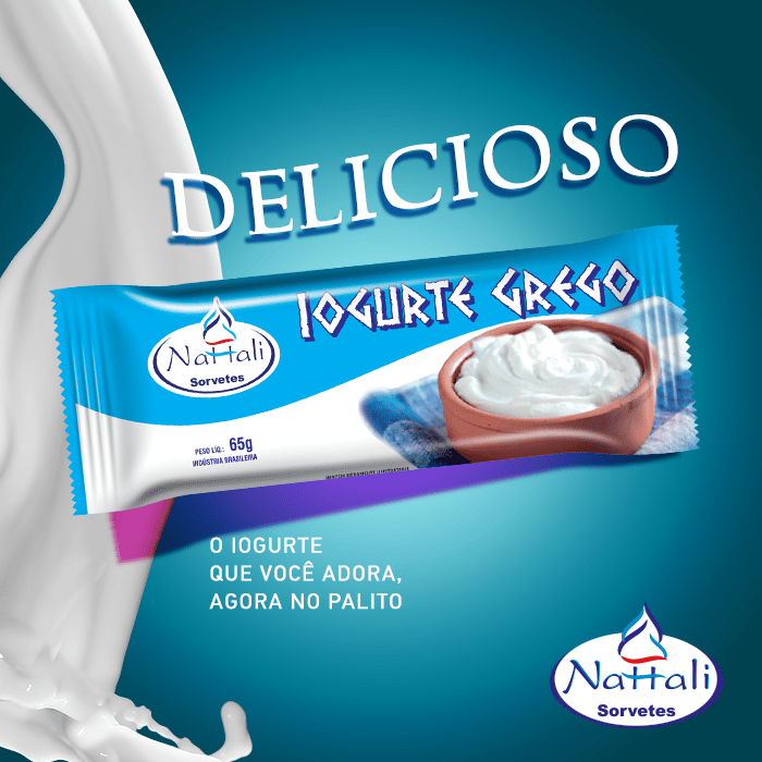 Nattali Picolé Iogurte grego