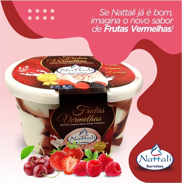 Lançamento Nattali: frutas vermelhas
