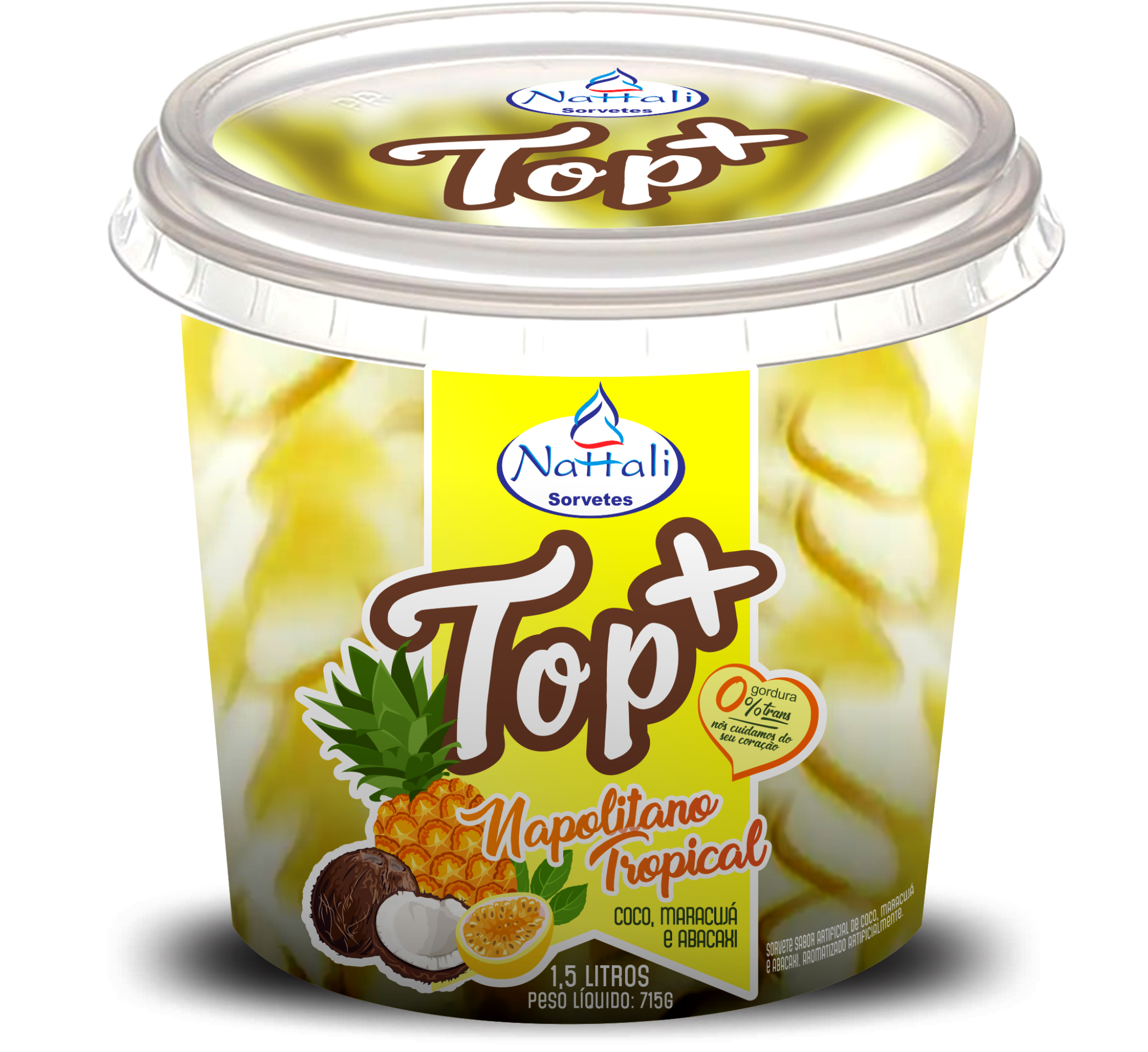 Sorvete premium napolitano